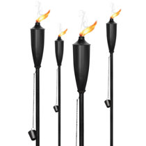 Outdoor Tiki Torches Set Wayfair