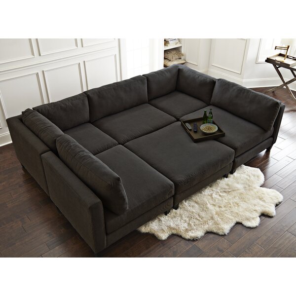 Chelsea Reversible Sleeper Sectional with Ottoman by Home by Sean & Catherine Lowe