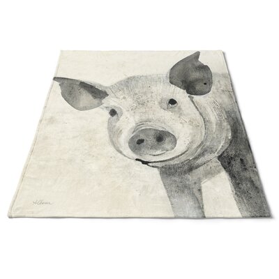 Piglet Animal Blanket East Urban Home