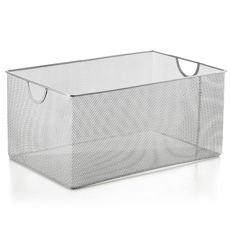 Rebrilliant Mesh Open Bin Storage Metal Basket & Reviews 