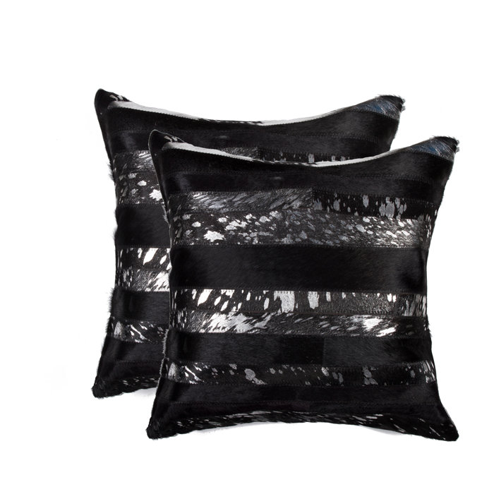17 Stories Sarthak Leather Throw Pillow Wayfair Ca