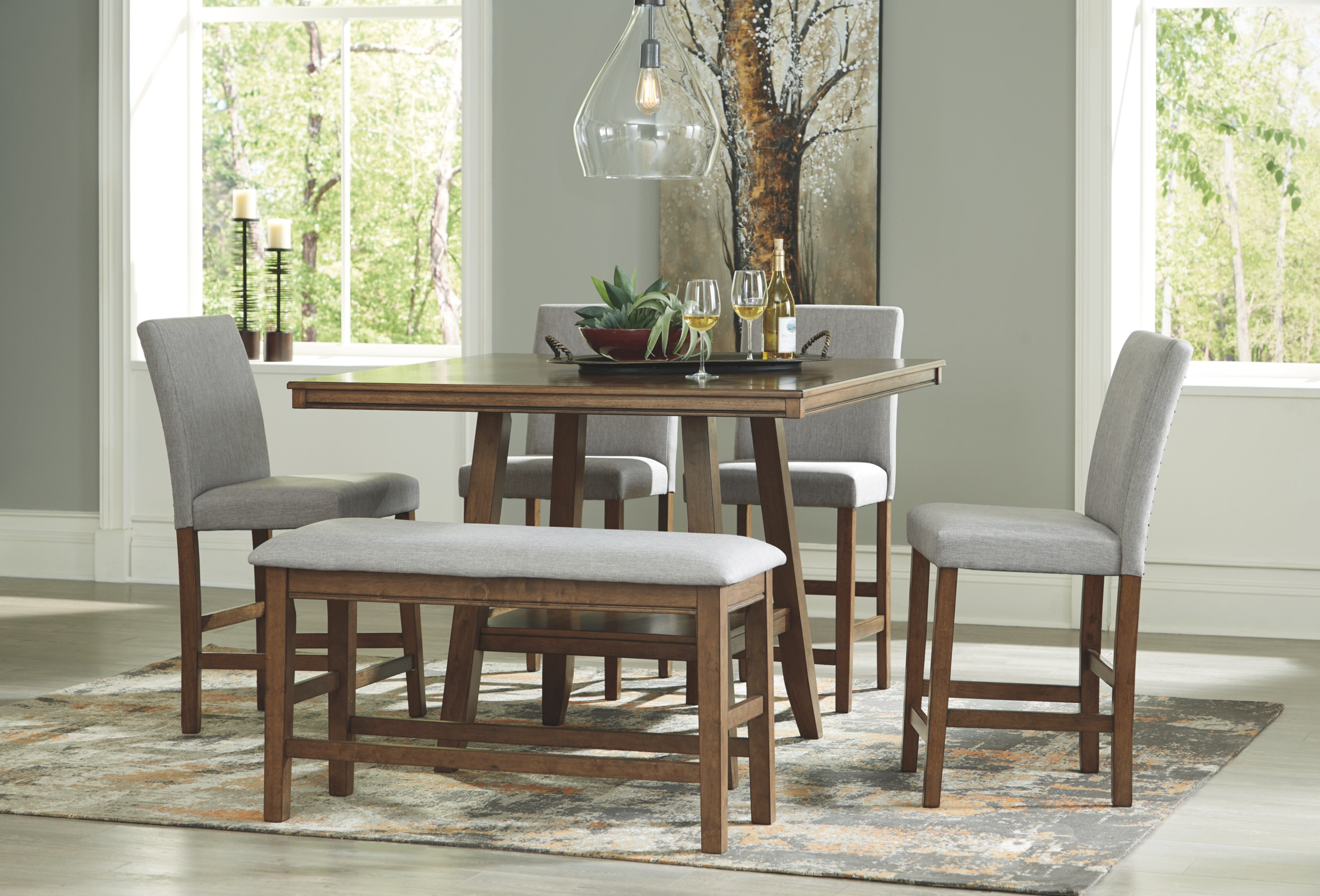 Gracie Oaks Jasinski 6 Piece Counter Height Dining Set Reviews Gracie Oaks Jasinski 6 Piece Counter