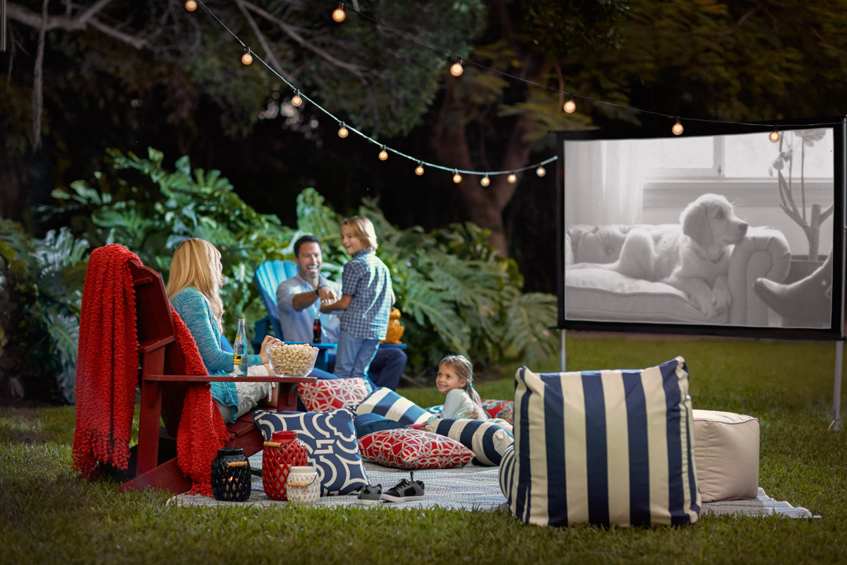 YardMaster Foldable Outdoor Portable Lightweight Projection Movie Screen