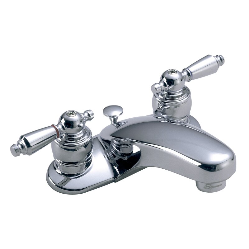 Symmons Symmetrix Centerset Faucet Bathroom Faucet With Drain