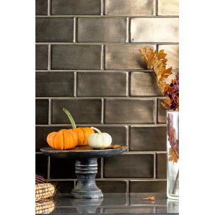 Copper Backsplash Tile You Ll Love Wayfair Oracle 3 X 6 Ceramic Subway Tile In Copper