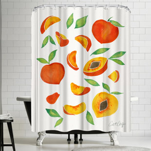 Find For Peaches Shower Curtain By East Urban Home Choose The
