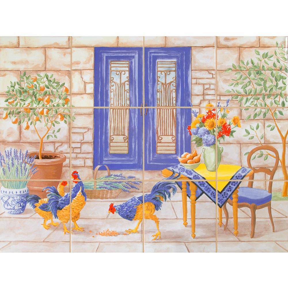 Imagine Tile Inc 18 X 24 Ceramic French Country Decorative Ceramic French Country Decorative