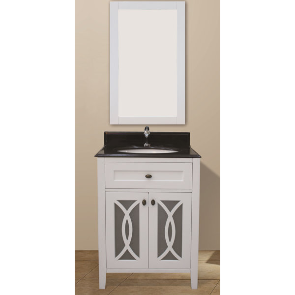 Margaret Garden 31 Single Bathroom Vanity Set with Mirror by NGY Stone & Cabinet