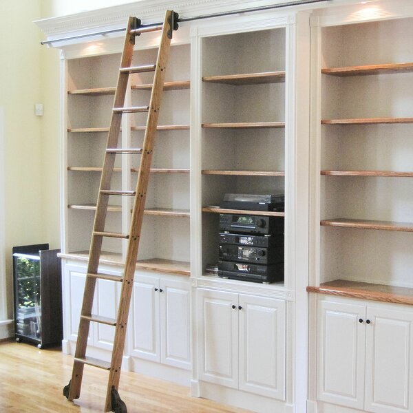 Rolling Library Ladder Kit Wayfair