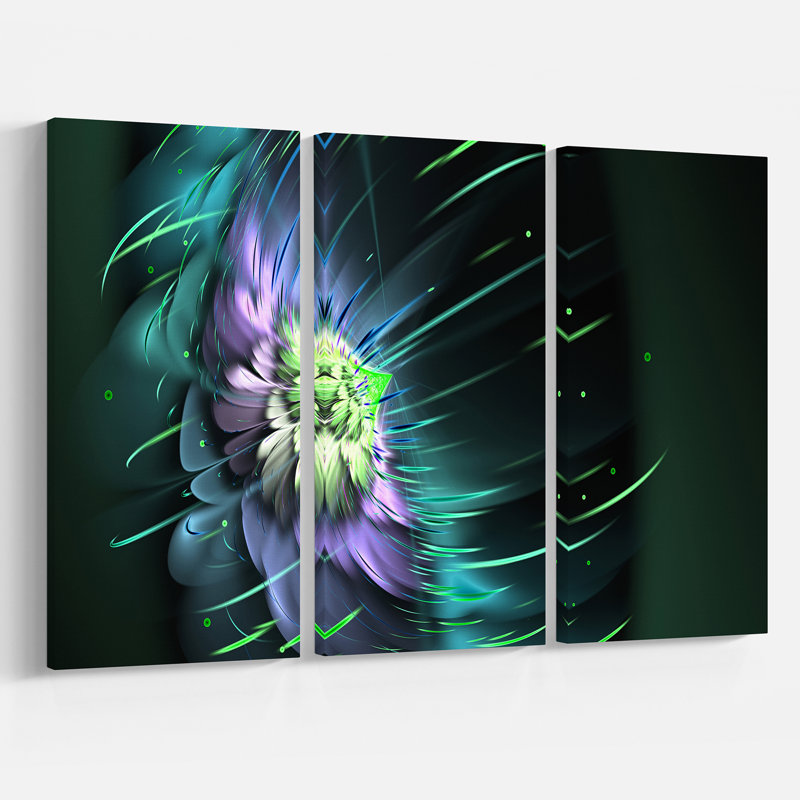 East Urban Home Exotic 3d Flower In Sunny Wind Graphic Art Print
