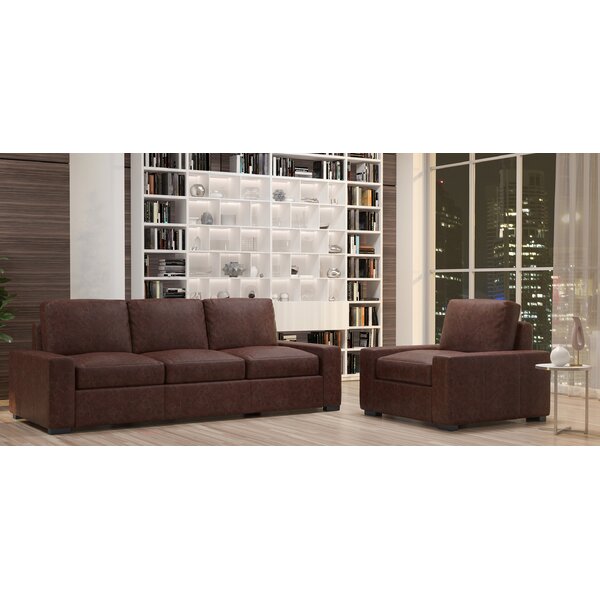 Howard 2 Piece Leather Living Room Set By Westland And Birch