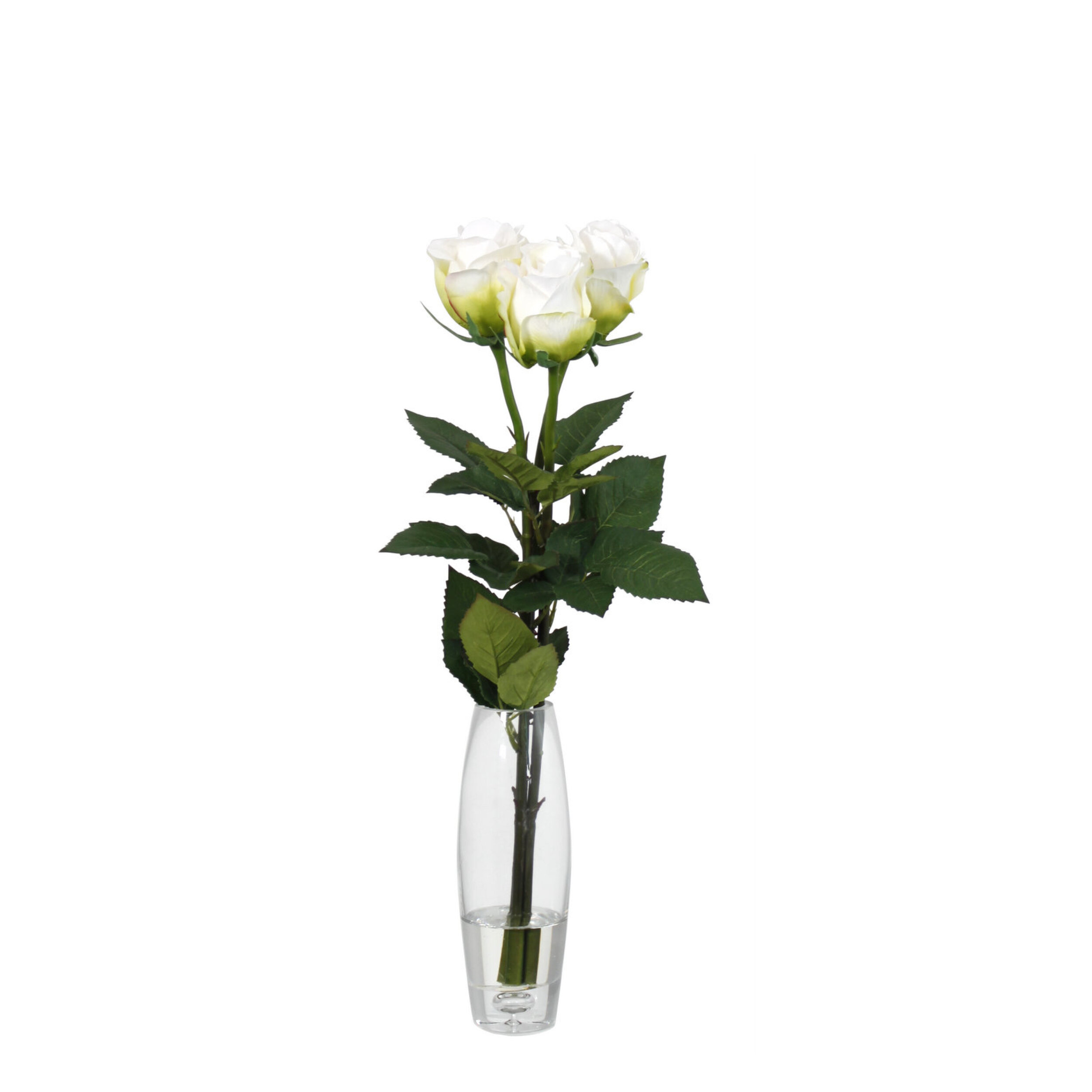 The Seasonal Aisle Artificial Rose In Vase Wayfair Co Uk