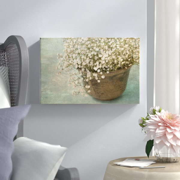 Irish Pot with Lace Graphic Art on Wrapped Canvas by Lark Manor