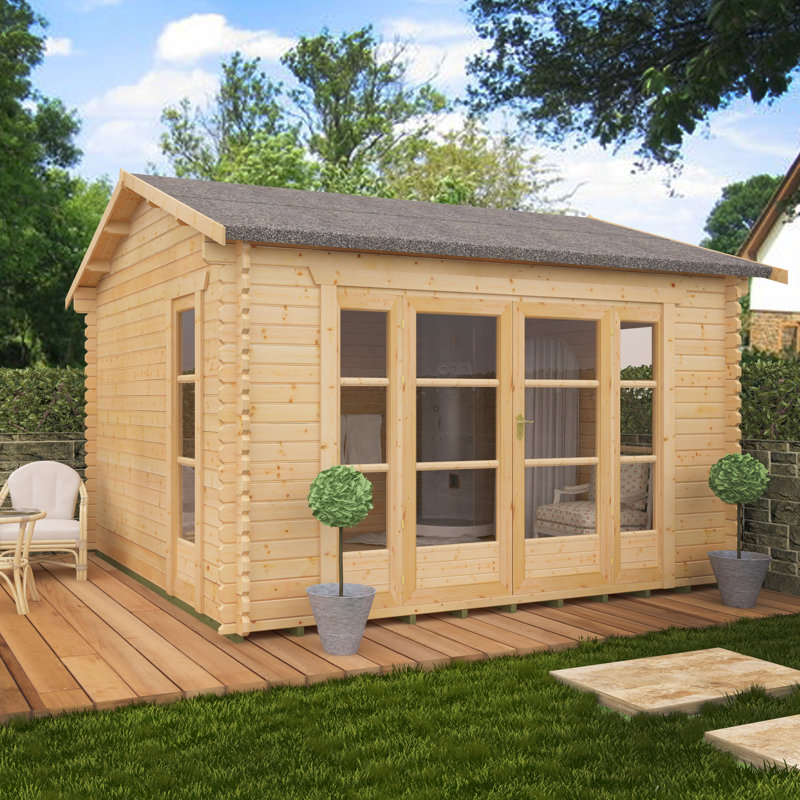 Tiger Sheds Balinese 14 x 12 Ft. Tongue and Groove Log ...