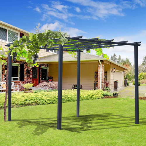 Arkose 3m x 3m Metal Pergola Sol 72 Outdoor