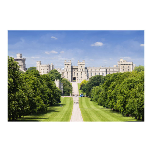Windsor Castle 2.25m x 3.36m Textured Matte Peel & Stick Wall Mural East Urban Home