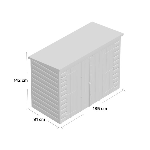 wfx utility 6 ft. w x 3 ft. d tongue and groove pent