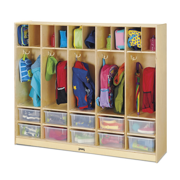 KYDZ 4 Tier 5 Wide Coat Locker by Jonti-Craft