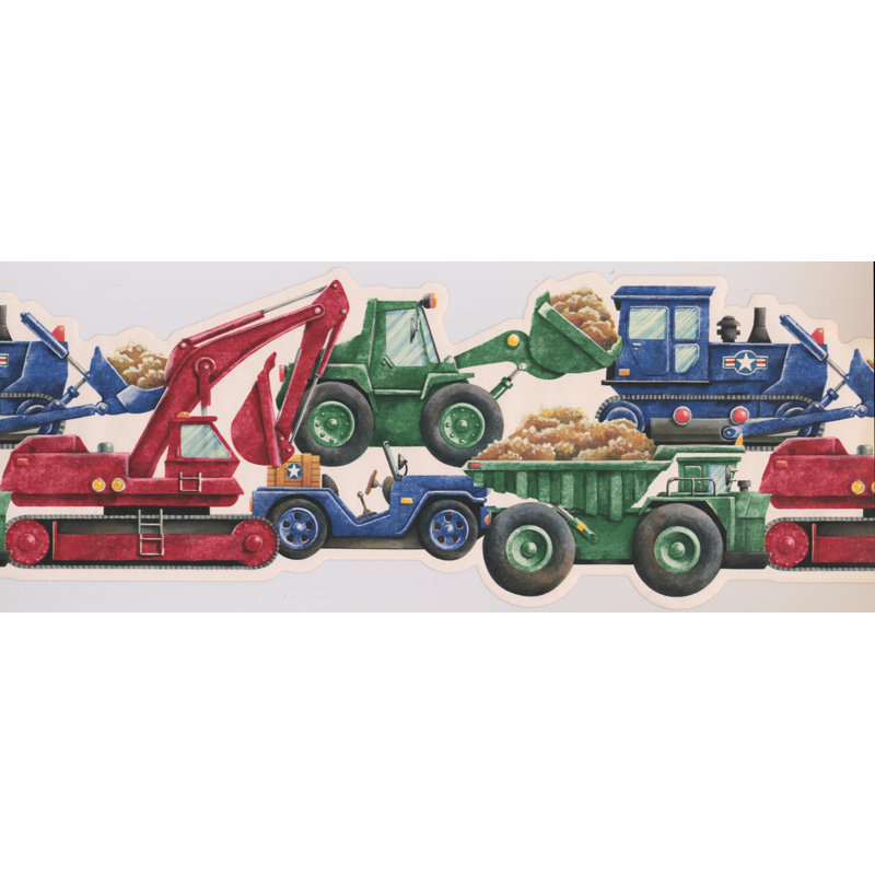 Zoomie Kids Jacobson Truck Backhoe Excavator And Car 0 75 L X
