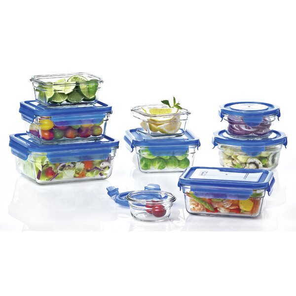 Glasslock Glasslock 9 Container Food Storage Set & Reviews | Wayfair