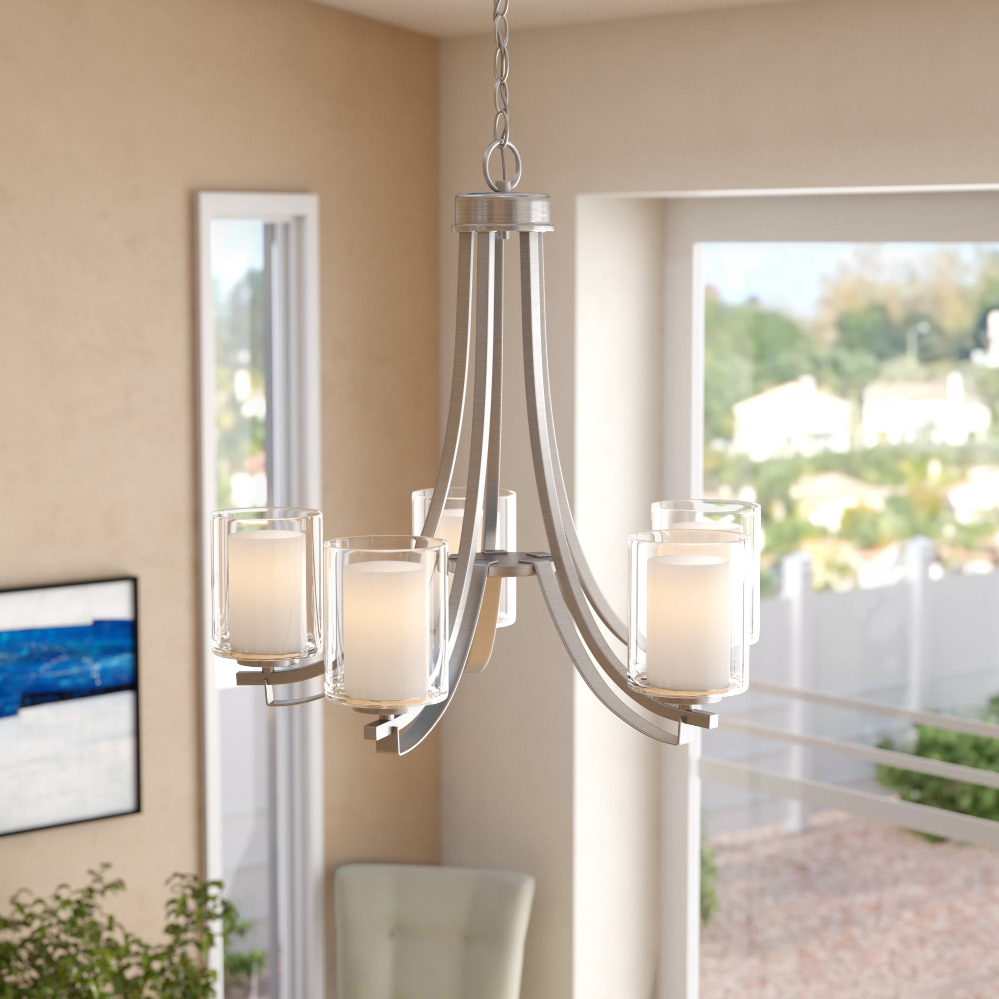 Ebern Designs Demby 5 Light Shaded Chandelier Clic Traditional Reviews Wayfair Demby 5 Light Shaded Chandelier
