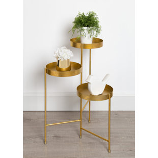 Metal Rattan Wicker Plant Stands Tables You Ll Love Wayfair Quickview