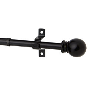 Ball Petite Cafu00e9 Single Curtain Rod & Hardware Set
