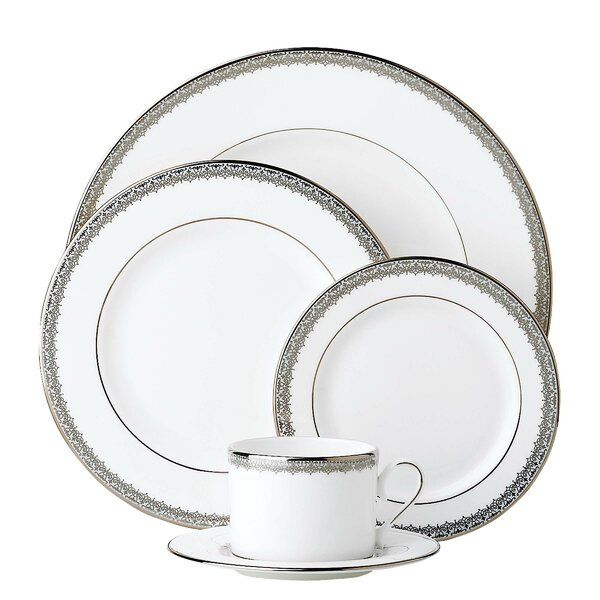 Lace Couture Bone China 5 Piece Place Setting, Service for 1 by Lenox