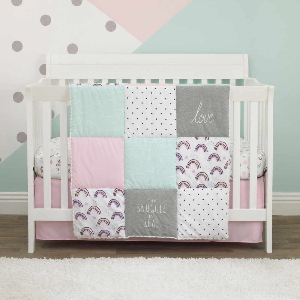 Carter S Unicorn Snuggles Nursery 4 Piece Crib Bedding Set Wayfair