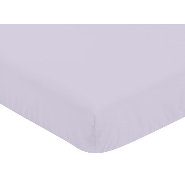 lavender fitted crib sheet