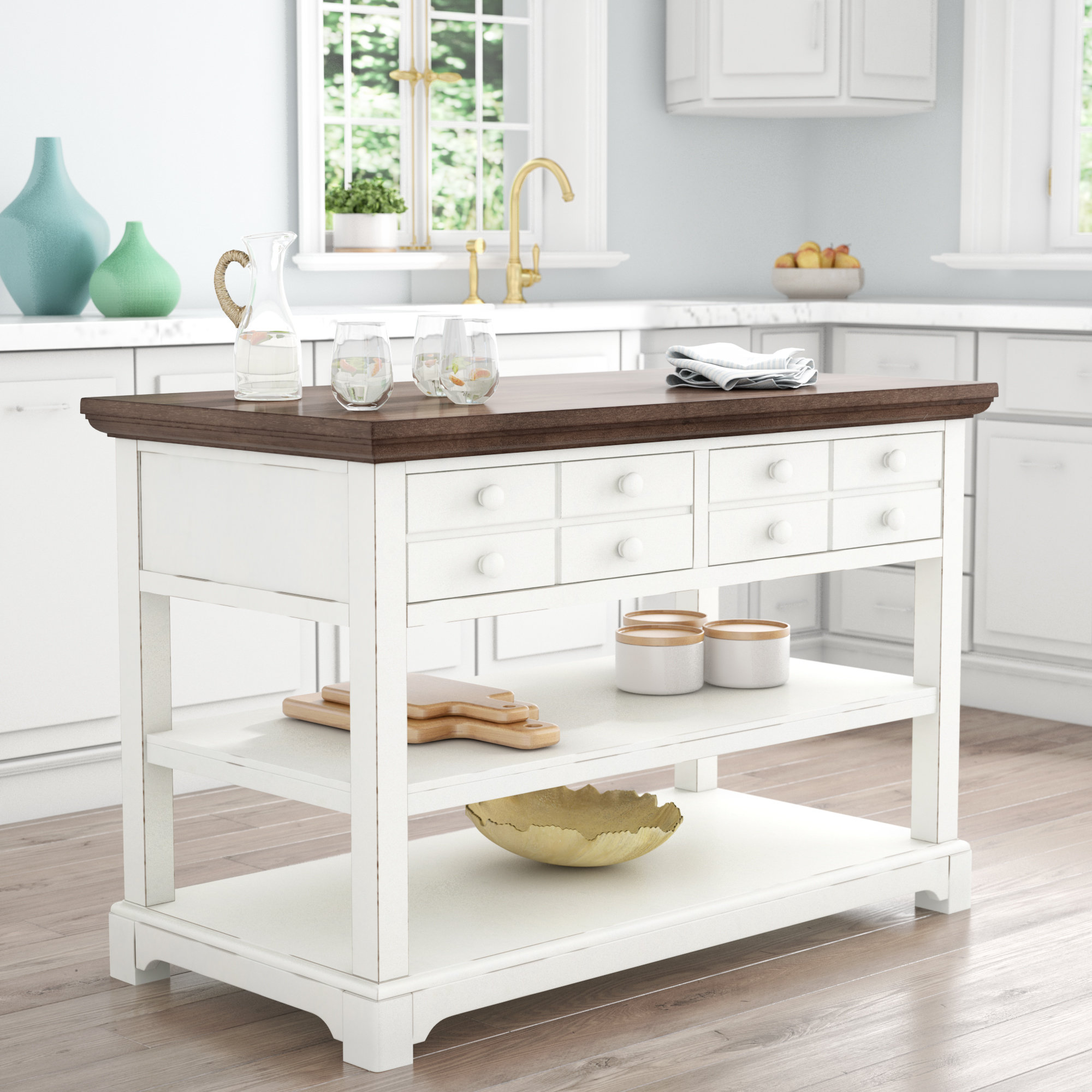 Rosecliff Heights Pineville Kitchen Island & Reviews Wayfair Rosecliff Heights Pineville Kitchen Island & Reviews Wayfair