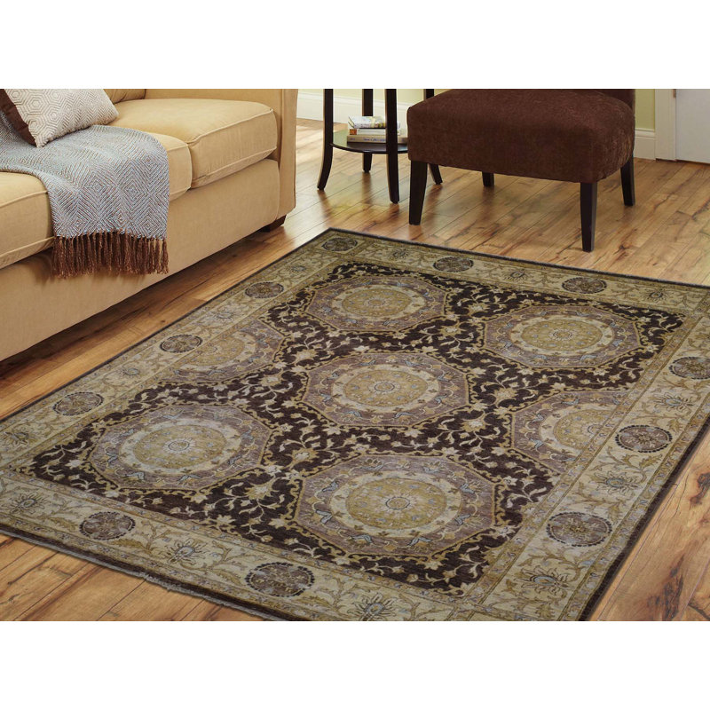 Isabelline One Of A Kind Beaumont Hand Knotted 8 X 9 Wool Beaumont Hand Knotted