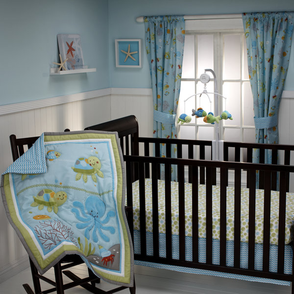 Teal And Coral Crib Bedding Wayfair