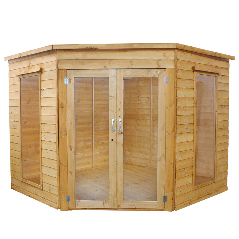 Sol 72 Outdoor Rehoboth 8 x 8 Ft. Shiplap Corner Summer House &amp; Reviews