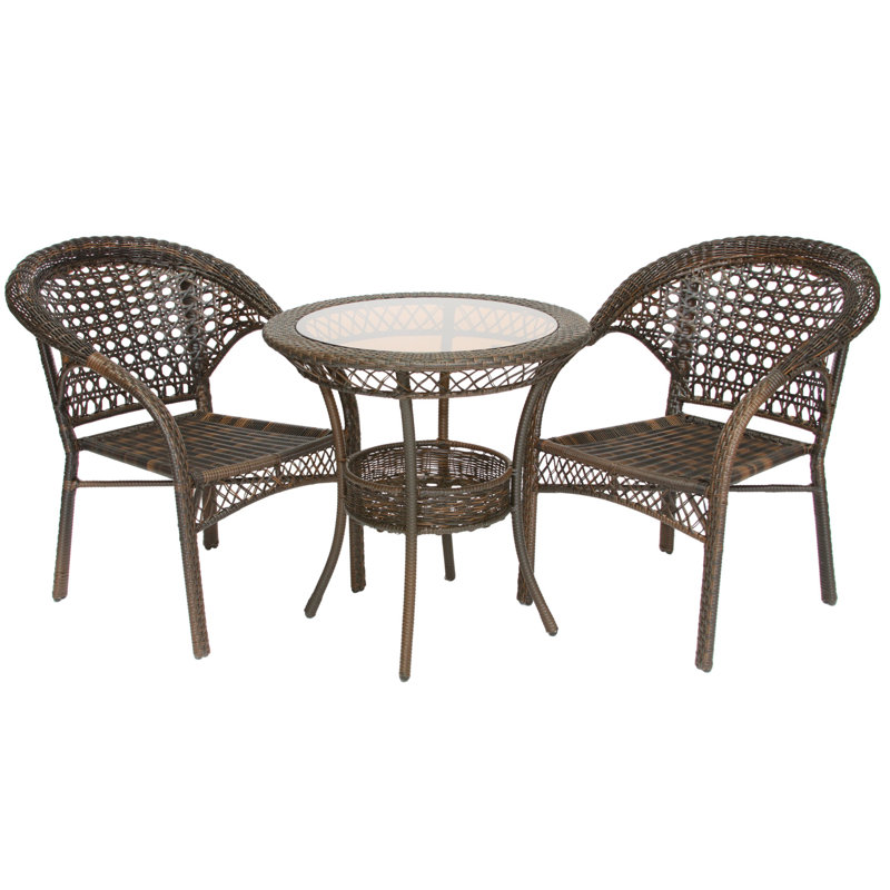 Home Loft Concepts Cristiano 3 Piece Wicker Bistro Set & Reviews ... Home Loft Concepts Cristiano 3 Piece Wicker Bistro Set & Reviews ...