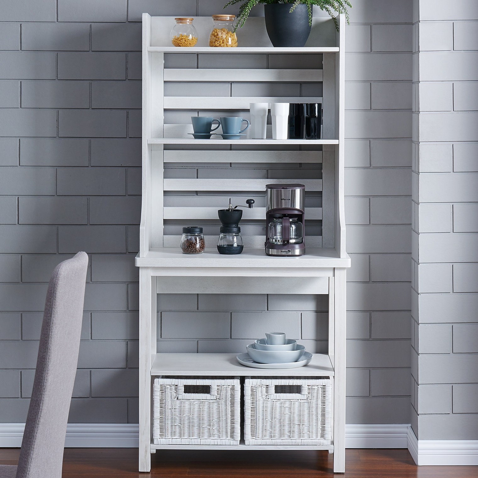 Breakwater Bay Furlow Wood Baker S Rack Reviews Wayfair