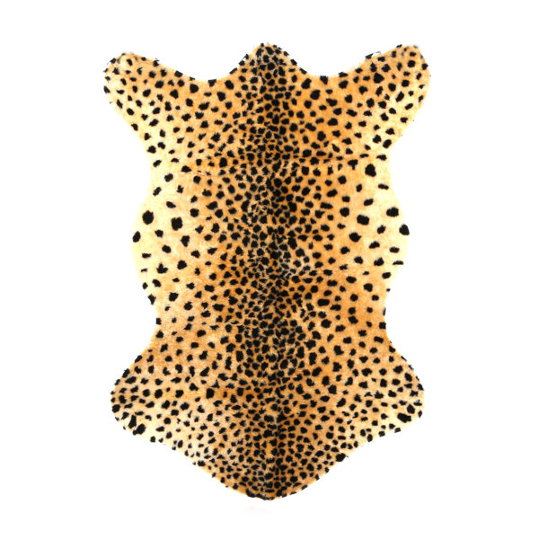 Animal Black/Tan Cheetah Area Rug by Walk On Me