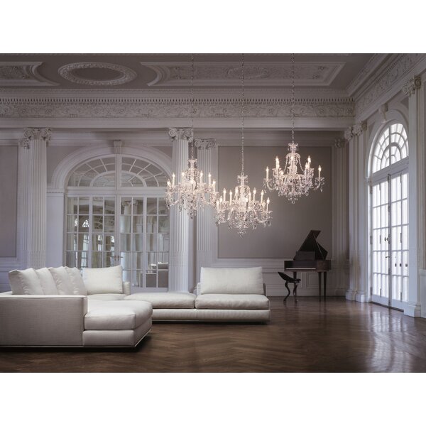 Sterling 12-Light Candle Style Chandelier by Schonbek