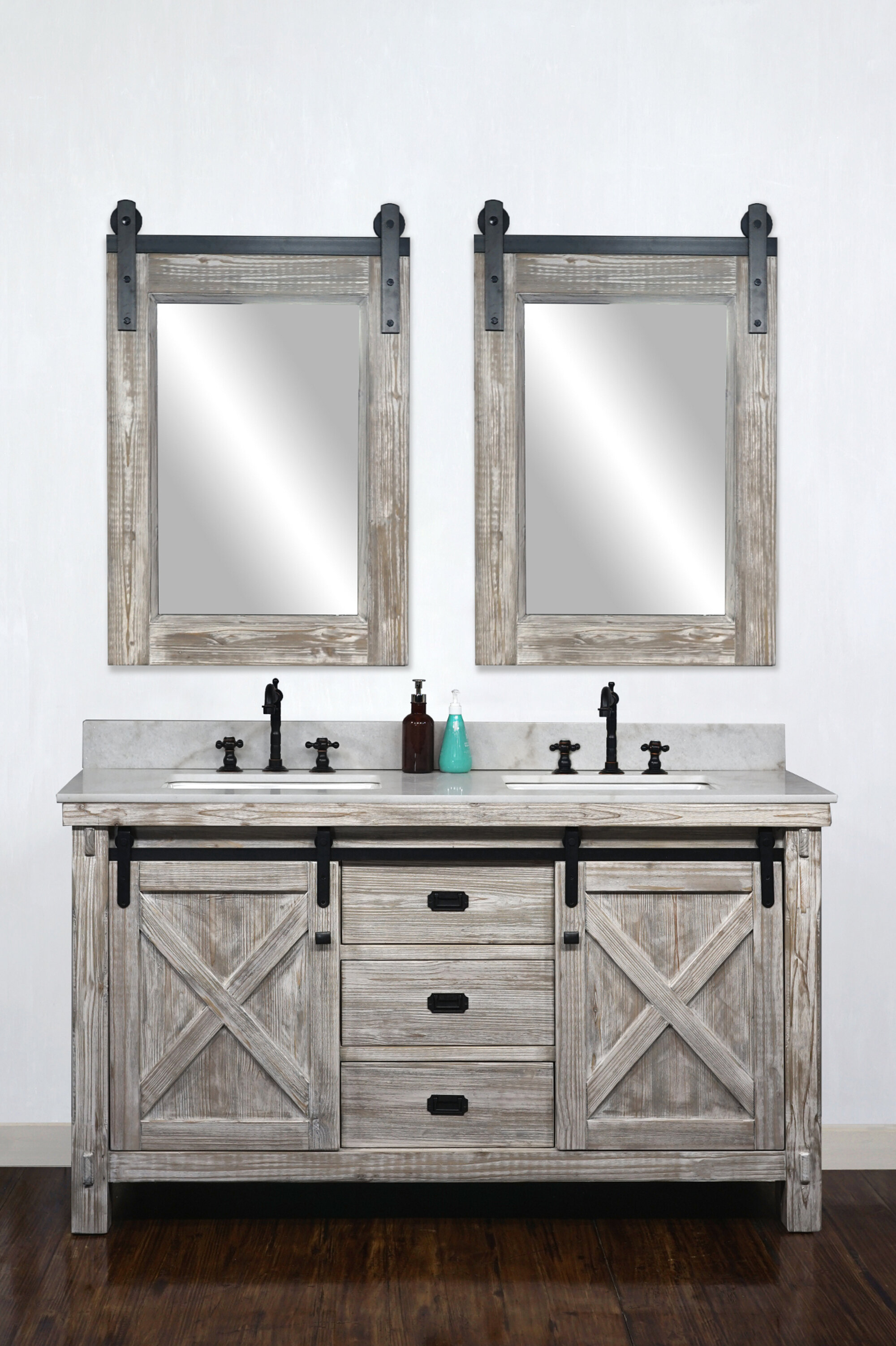 Gracie Oaks 61 Double Bathroom Vanity Set Wayfair