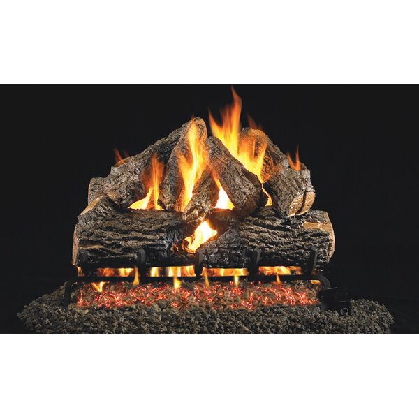 Charred Oak Natural Gas Logs By Real Fyre
