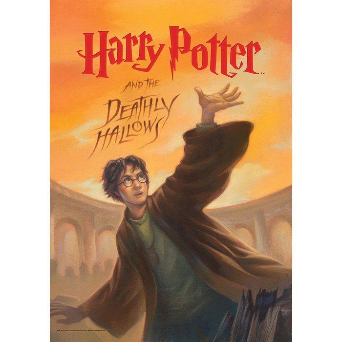 Harry Potter Book Cover Deathly Hallows Graphic Art Print
