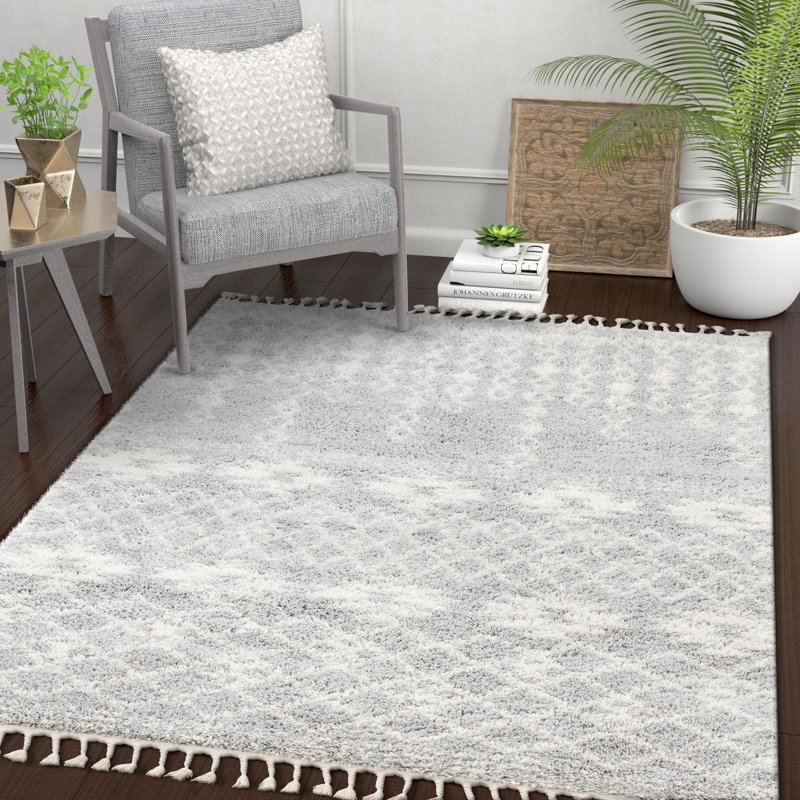 Well Woven Melody Tozi Moroccan Tribal Gray Area Rug Reviews Wayfair