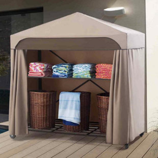 Outdoor Pool Towel Valet Wayfair Metal Towel Valet
