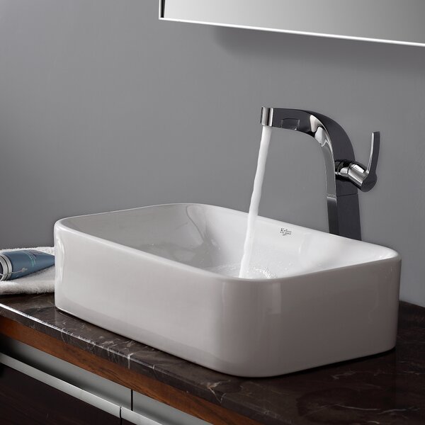Calanthe Calanthe Rectangular Vessel Bathroom Sink by Zipcode Design
