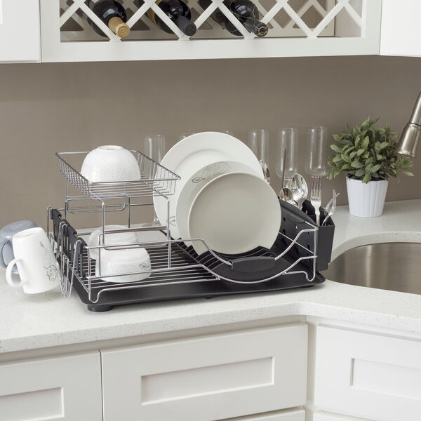 Home Basics Countertop Dish Rack Reviews Wayfair