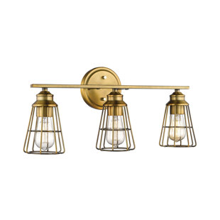 Best Theodore 3-Light Vanity Light By Breakwater Bay Wall Lights Theodore 3-Light Vanity Light By Breakwater Bay Wall Lights