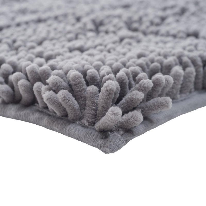 Lavish Home High Pile Gray Area Rug & Reviews Wayfair