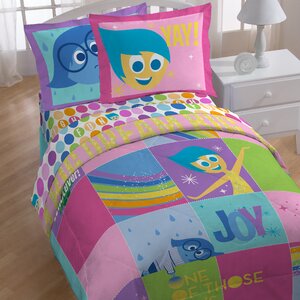Inside Out Rainbow Patchwork Twin Comforter
