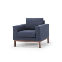 Blue Leather Accent Chair Joss Main