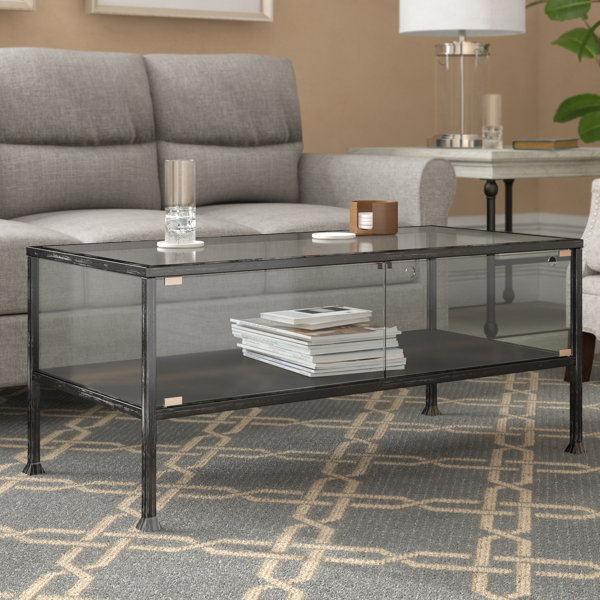 Aldridge Terrarium Coffee Table by Three Posts